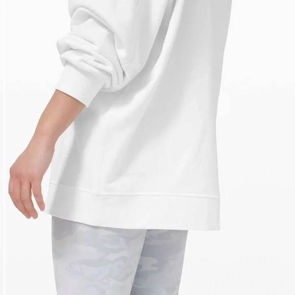 Lululemon Perfectly Oversized Crew Sweatshirt White Size 12 NOT NWT - Picture 3 of 7